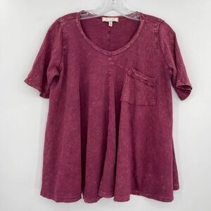 eri + ali lagenlook drapey oversized boxy t-shirt